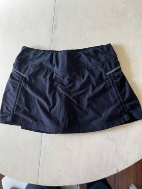 Lucy Black Athletic Skort with Reflective Trim